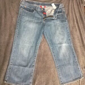 Lucky Brand Classic Rider Crop 10/30 Sailor Wash Denim Jeans 7WP1015
